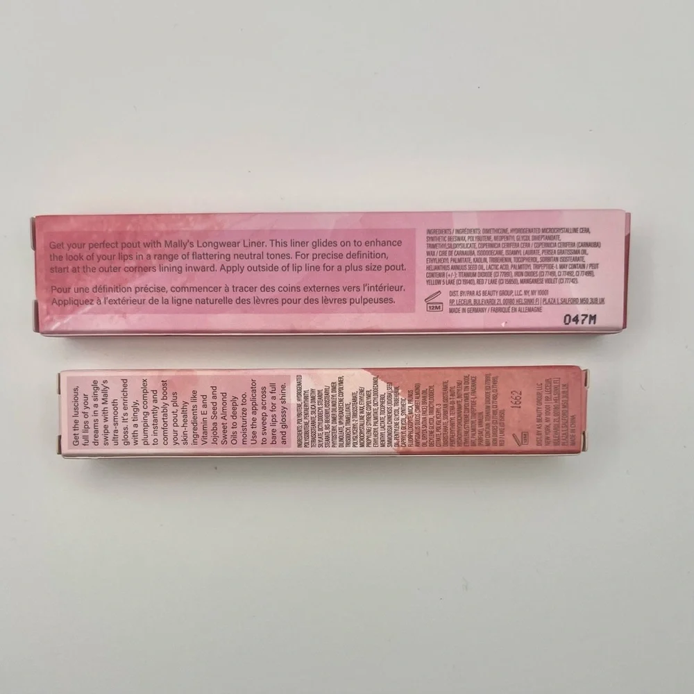 Mally Beauty Bundle Positively Plump Lip Gloss & The Lip Frame Longwear Liner